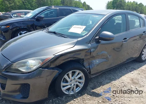 2012 Mazda Mazda3 I Grand Touring из США, поврежденный, VIN JM1BL1W75C1669809